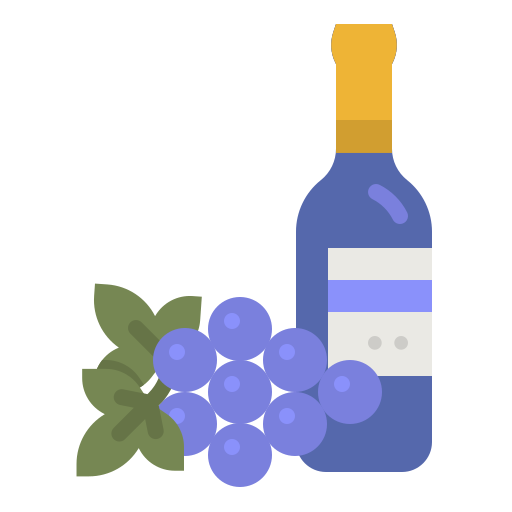 Drinking grape wine